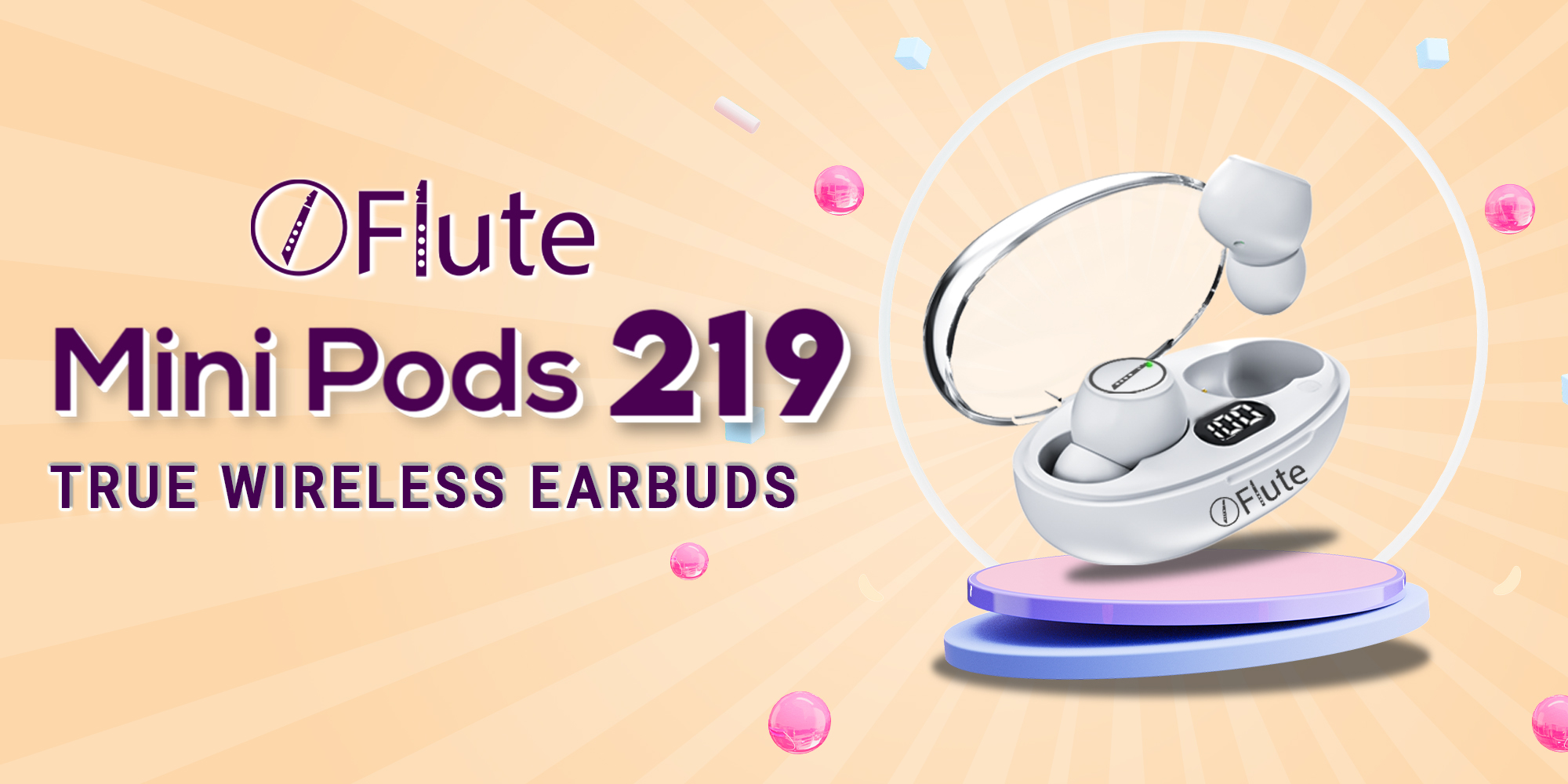 Flute Mini Pods 219 True Wireless Earbuds