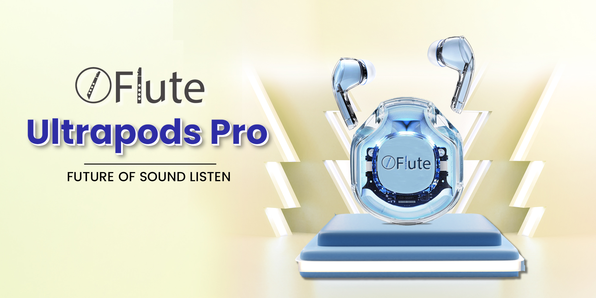 Flute Ultrapods Pro Wireless Earbuds – Mysterious Blue