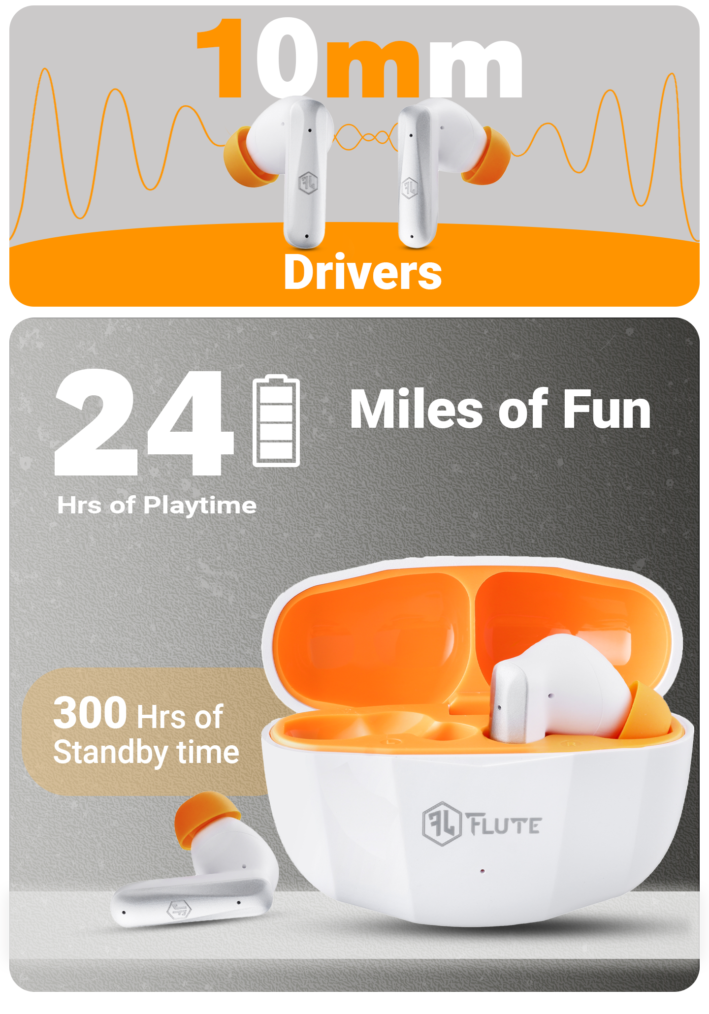 Flute Fpods 100 Wireless Earbuds