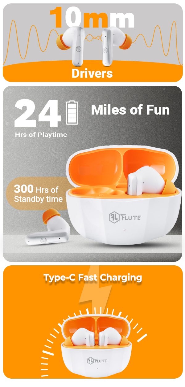 Flute Fpods 100 Wireless Earbuds