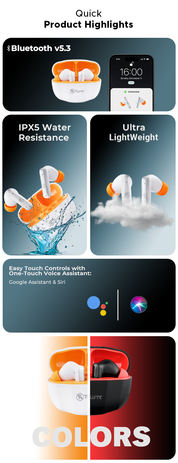 Flute Fpods 100 Wireless Earbuds