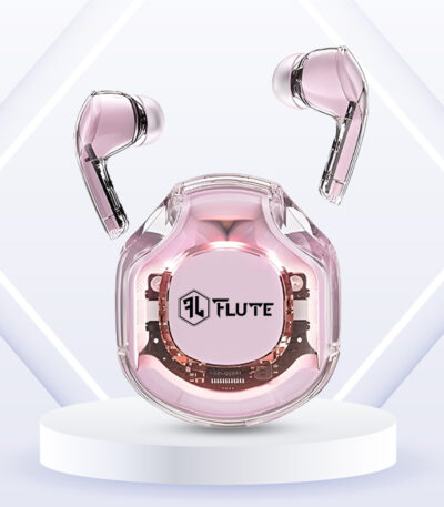 Flute Ultrapods Pro Wireless Earbuds - Pink